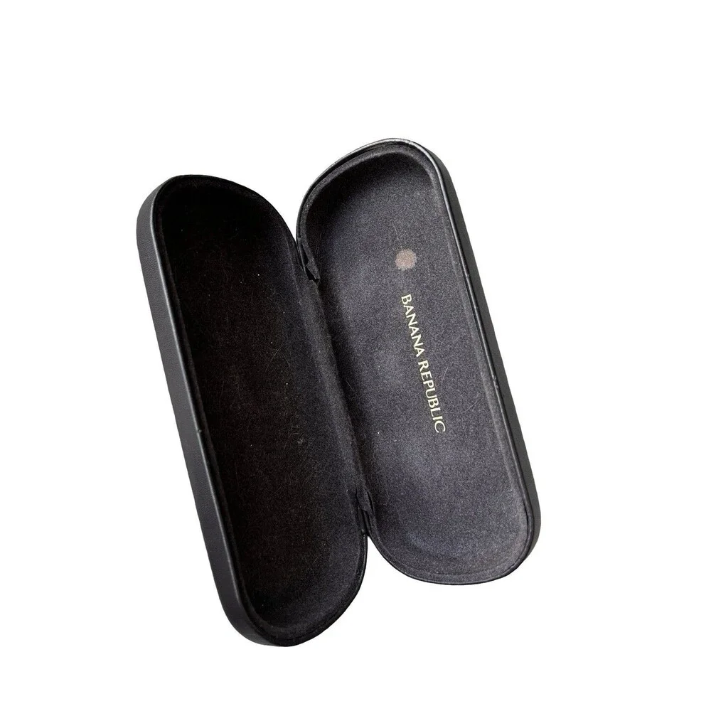 Banana Republic Sunglasses Eyeglasses Case Hard Shell Felt Lined Travel Carrier